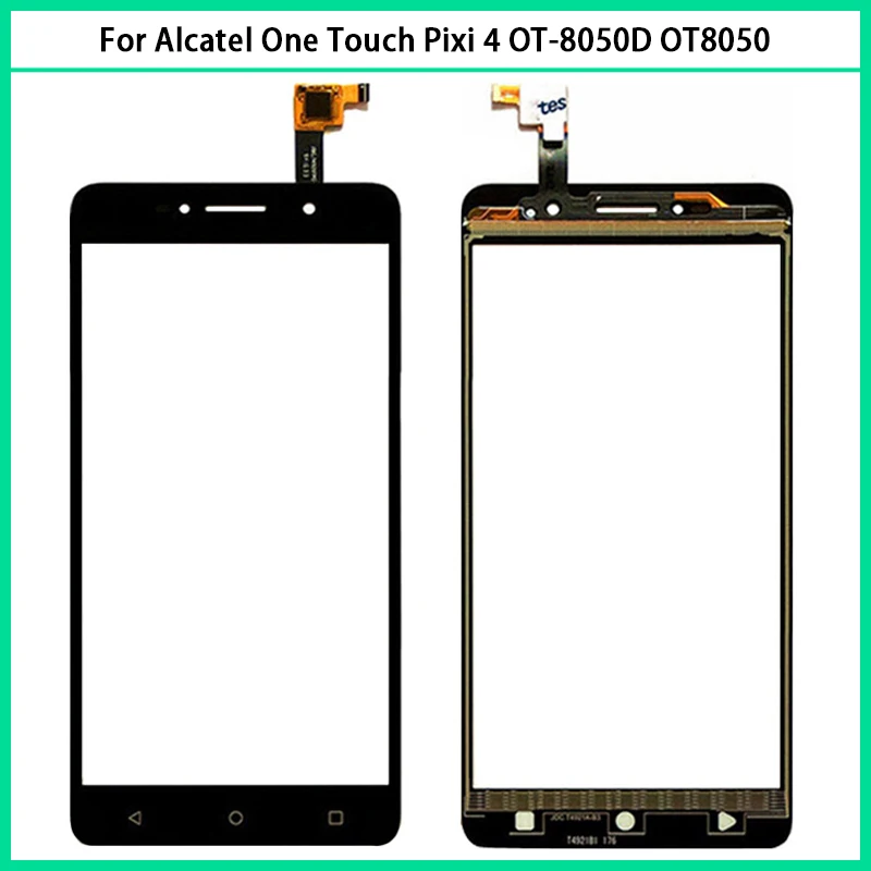

10PCS New 6.0" For Alcatel One Touch Pixi 4 OT-8050D OT8050 8050D 8050 Touch Screen Panel Digitizer Sensor Glass LCD Front Glass