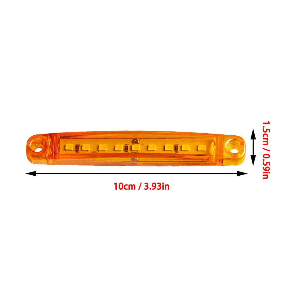 

Parts Side Marker Lights Accessories Trailer 9 LED 12-24V ABS Turn Signal