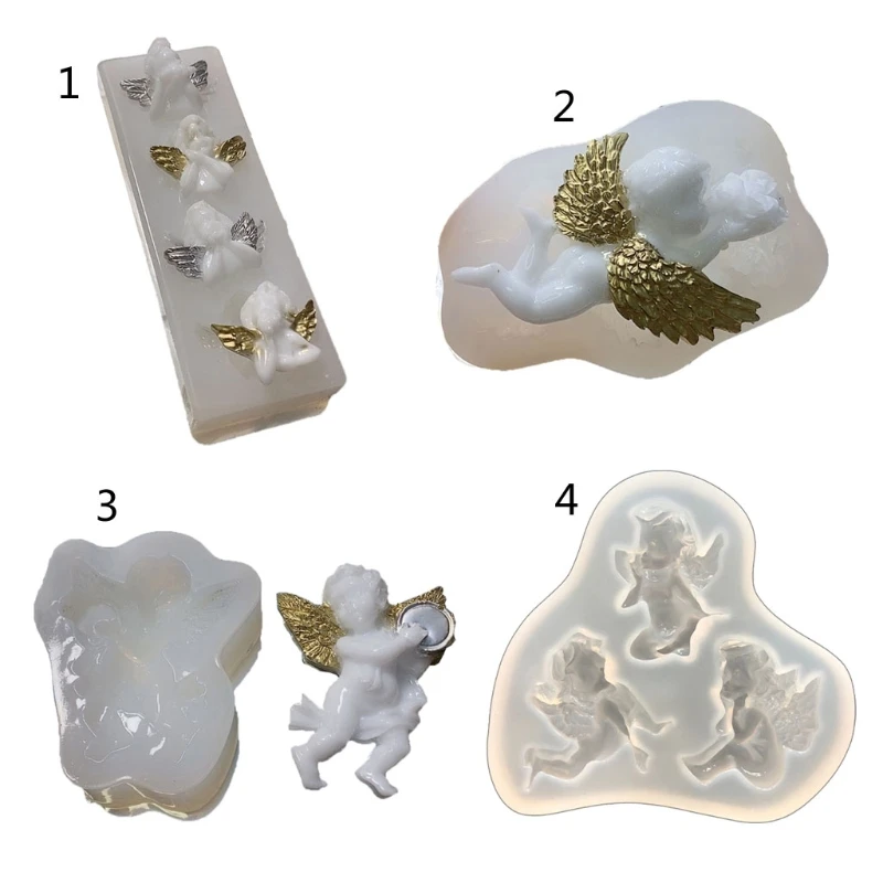 

Baby Angel Wing Love Silicone Resin Mold Epoxy Resin DIY Jewelry Making Tools