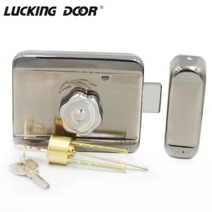 Бесшумный безопасный Электрический замок 12 В, одноголовый замок, Интеллектуальный тихий электронный замок для системы контроля доступа