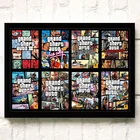 Классическая игра Grand Theft Auto Gta HD Печать постер холст живопись гостиная спальня декоративная живопись
