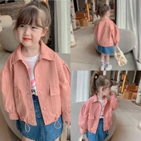 kids denim jackets casual boys girls long sleeve coats kids outwears girls clothes printing casual top