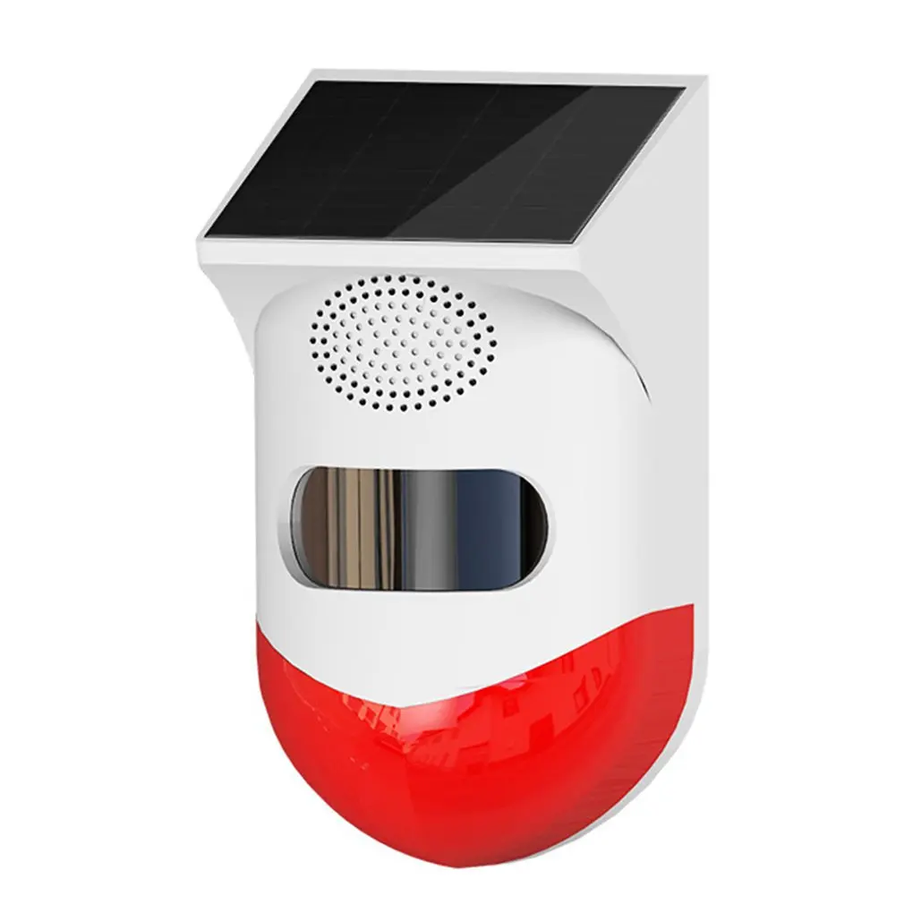 

Wireless Solar Infrared Alarm Detector Siren Sensor Detector For Home Garden Yard Outdoor With WiFi Tuya APP Control