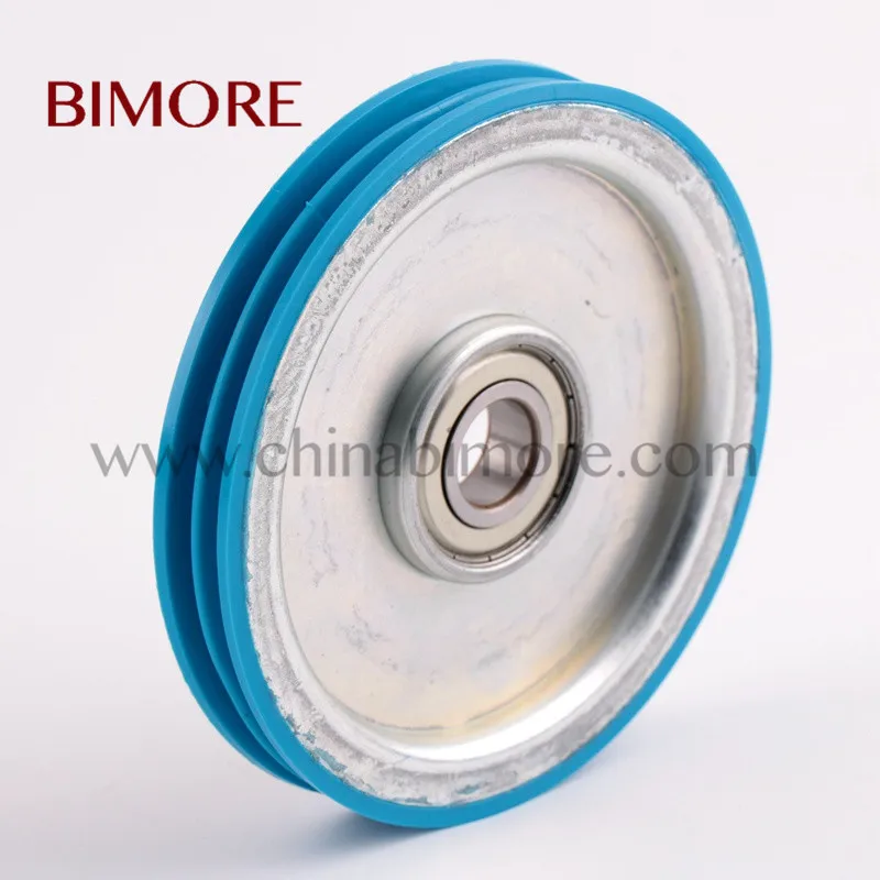 10 шт. лифтовая дверь Bimore 140*20 мм * Подшипник 6204 подъемный трос ролик |