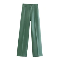 womens pants summer fashion office ladiesnew korean style straight high waist slimming solid color casual pants female trousers
