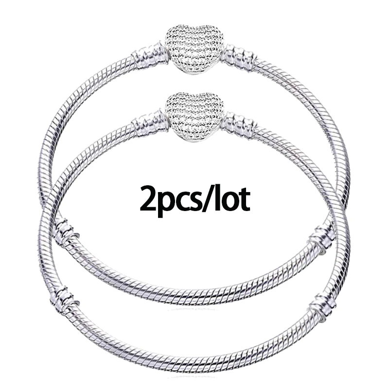 2 шт./лот 3 мм Высококачественный Змеиный браслет цепочка подходит для