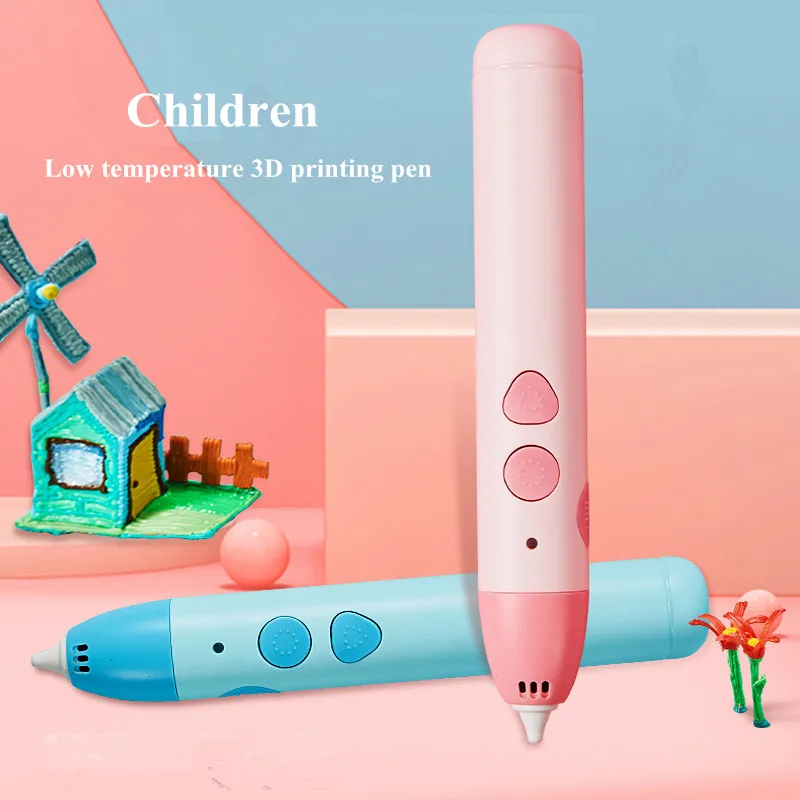 

Low temperature 3D Pen DIY 3D Printer Pen Drawing Pens 3d Printing Best for Kids safely Anti-Scald Toys Christmas Birthday Gift