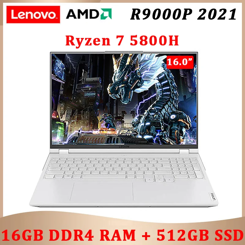 

Новый игровой ноутбук Lenovo Legion R9000P 2021, IPS-экран 165 Гц, AMD Ryzen 7 5800H GeForce RTX3060 Windows10, металлический ноутбук с подсветкой