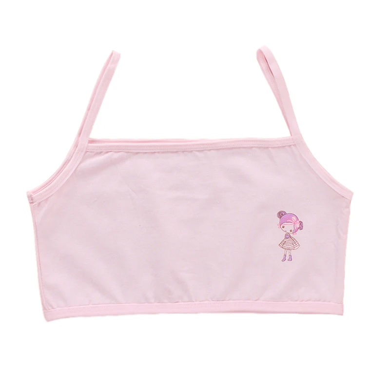 

Young Girls Loving Heart Training Lingerie Bra Puberty Kids Cotton Underwear Top Clothes 12-16Year Teens Teenage Puberty 1 piece