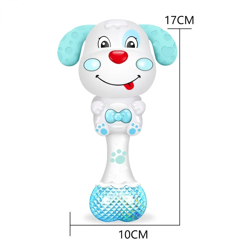 

Baby Music Teether Rattle Toy for Child Cartoon Dog 0-12 Education Mobile Cot Kid Bed Bell Newborn Stroller Crib Infant Pacifier