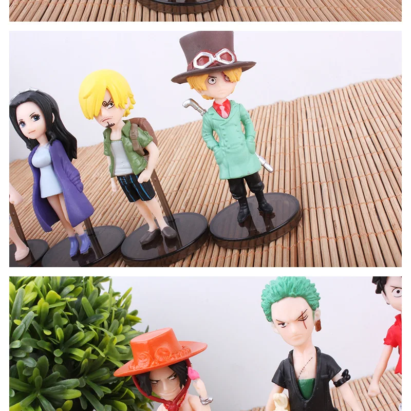 

BANDAI Genuine Anime One Piece Luffy Action Figure PVC Model Statue Collection Kid Gift Toy 8.5CM