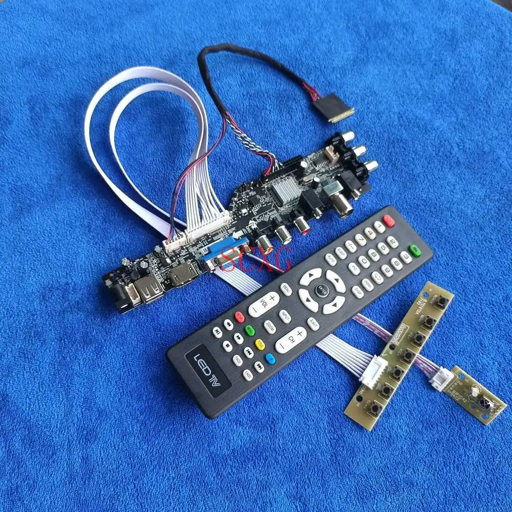 

HDMI-compatible USB AV VGA DVB LCD/LED Fit LTN101NT06/LTN101NT07 40-Pin LVDS Kit Digital signal Monitor controller card 1024*600