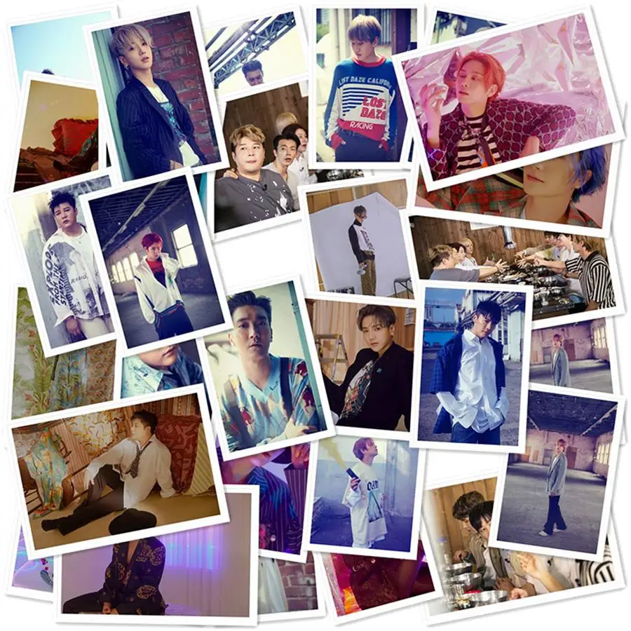 Kpop Super Junior Time_slip Dong Polaroid Lomo фото карта HD Фотокарта Hae Ye Sung карты с металлической коробкой 40 шт