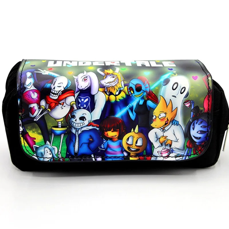 Пенал для карандашей с аниме мультяшным Undertale школьный пенал косплея сумка