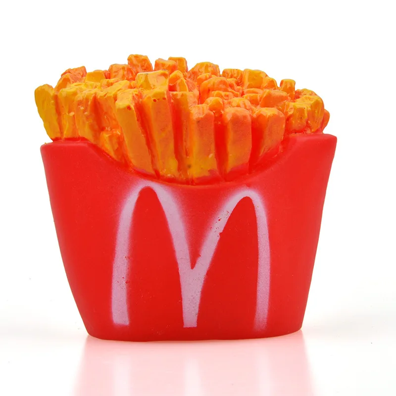 Обучение собака игрушка писк моделирование картофеля-фри Форма чистки зубов