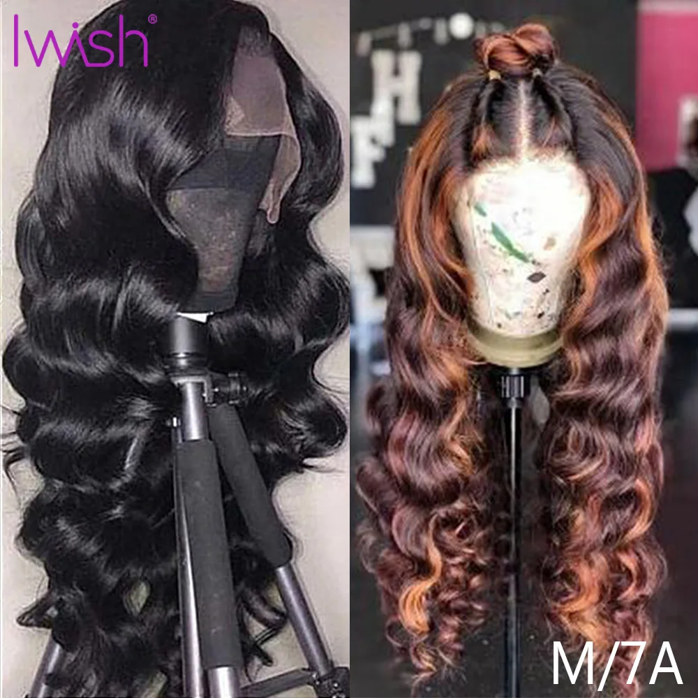 150% малайзийские волосы Remy свободная волна 13x4 Синтетические на кружеве парик в