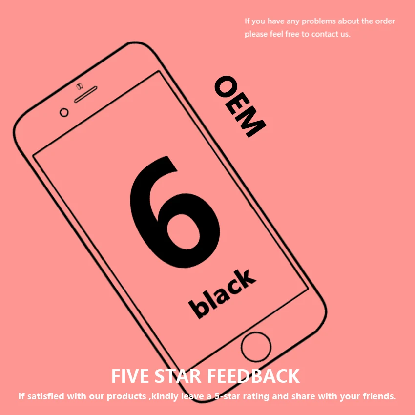 5 шт. OEM 4 7 дюймов для iPhone 6 6G ЖК дисплей экран + Оригинальный шлейф бесплатная