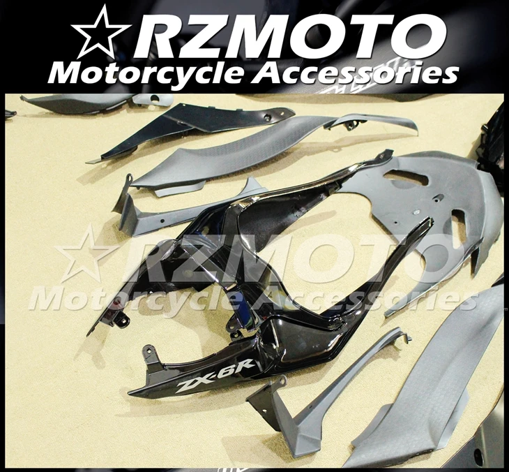 

New ABS Motorcycle whole Fairings kit Fit for Kawasaki Ninja ZX-6R 636 09 10 11 12 ZX6R 2009 2010 2011 2012 Custom black color
