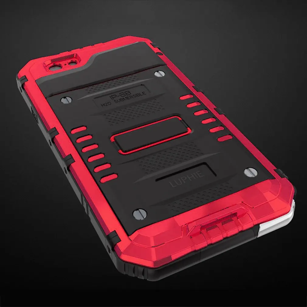 2017 LUPHIE Mobile Phone Protective Case Aluminum Hard Cover Full Protected cases for iPhone 6 6s plus iphone 7 7plus cover |