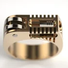 CHUHAN модные механические шестерни колеса для мужчин кольцо серебряного цвета Панк обручальное кольцо для женщин современные свадебные украшения