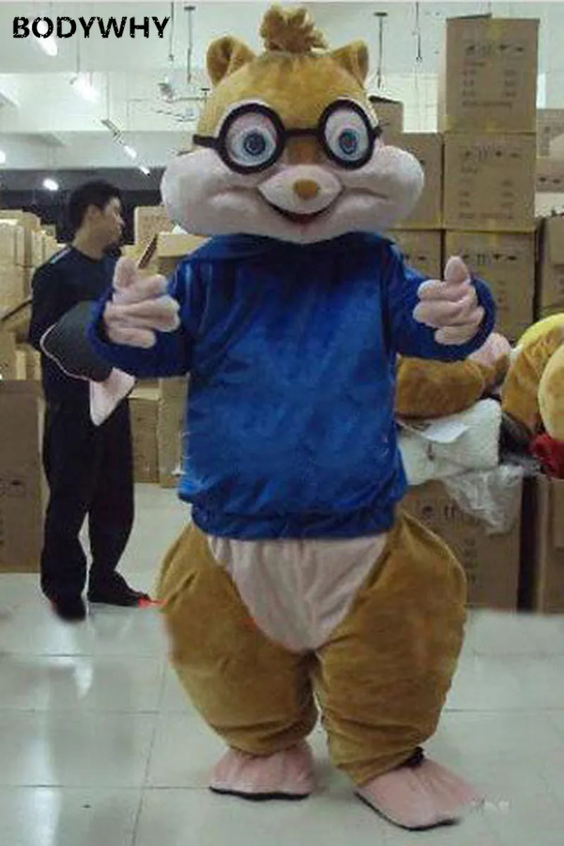 Plush Fursuit Chipmunk Cartoon Suit Mascot Clothing Advertising Promotion Easter Birthday Role Playing Party Game Mask for Head
