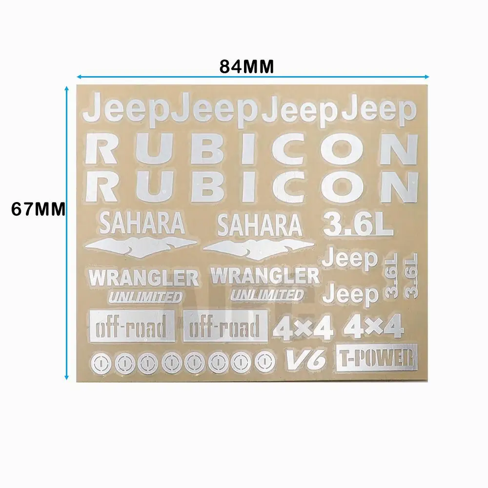 wrangler jeep наклейки для traxxas trx4 defender bronco ranger axial scx10 90046 d90 d110 tamiy