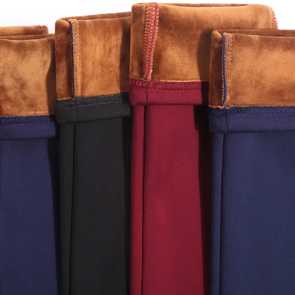 Женские зимние леггинсы размера плюс джинсовые шорты с завышенной талией