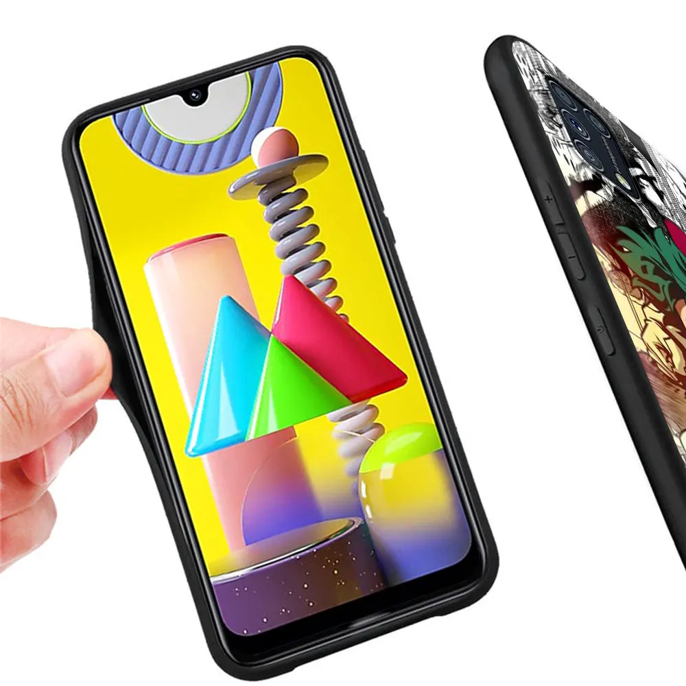 

Anime Cool Naruto akatsuki Phone Case for Samsung Galaxy A51 A71 A50 A21s M31 M30s M51 M31s M11 M01 M20 Soft Black Shell Cover