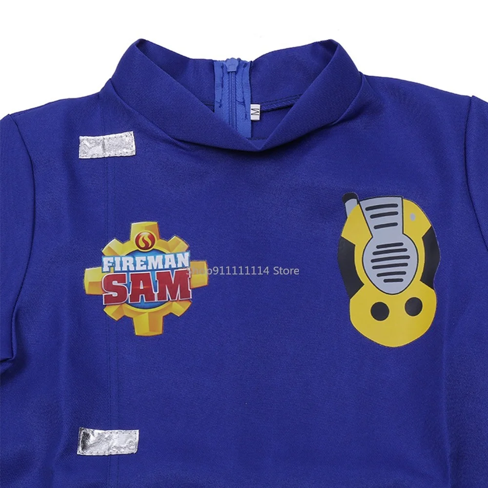 Рождественский костюм пожарного Сэма одежда для косплея мальчиков и девочек