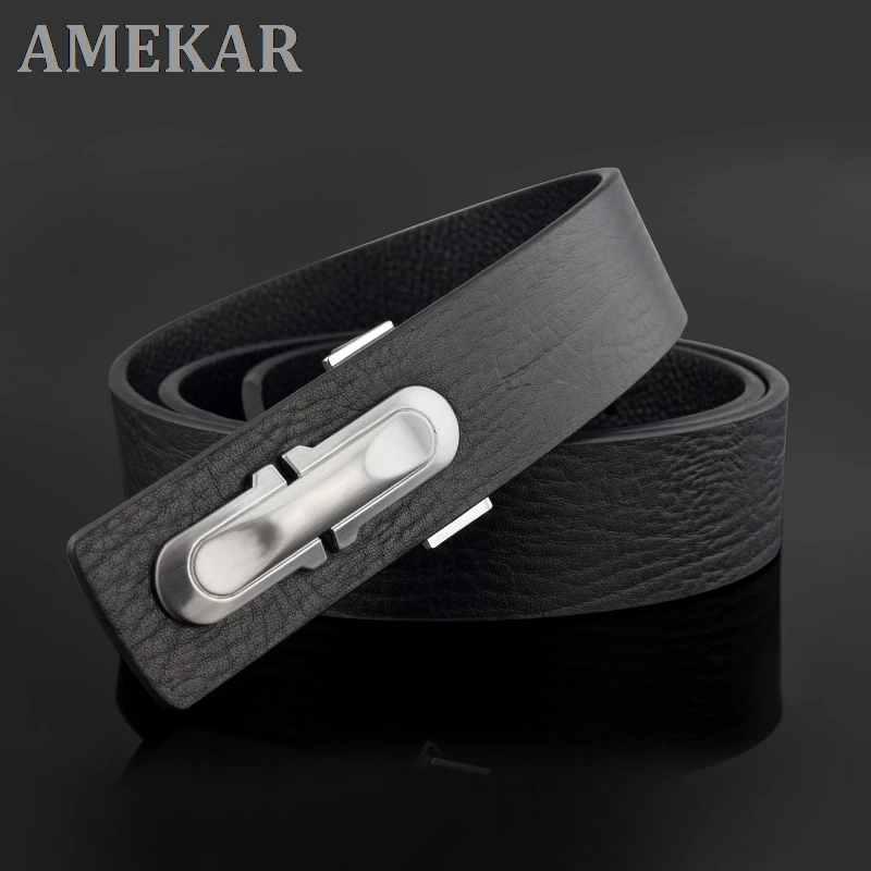 

High Quality mens luxury belts full grain leather fashion black belt for men jeans Cowskin Casual Waist Strap cintos masculinos