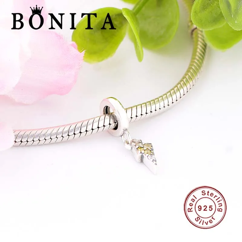 Подвески из стерлингового серебра 925 пробы оригинальные подвески в форме шарма