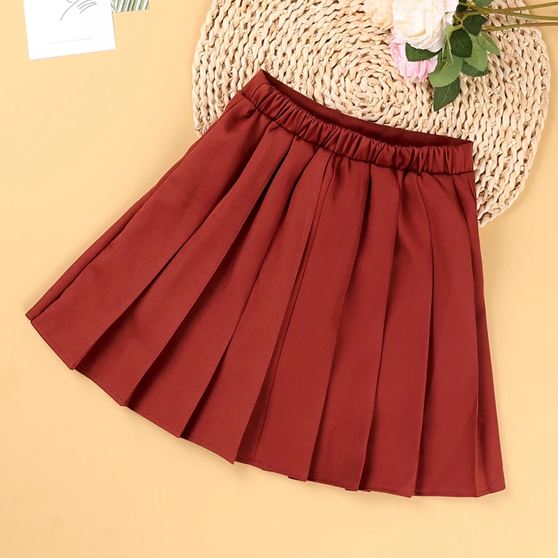 HE Hello Enjoy/Летняя плиссированная юбка для больших девочек женские клетчатые юбки с