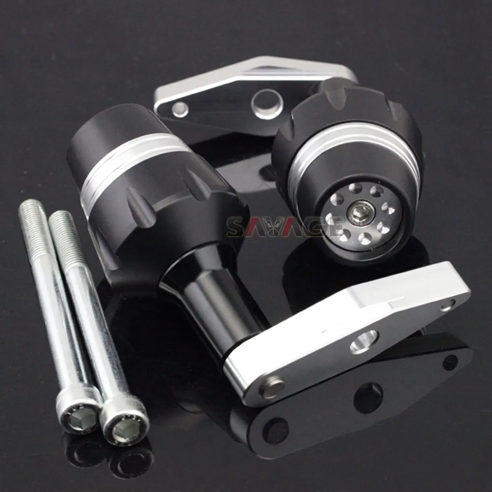 Рамка Ползунки Крушение протектор для KAWASAKI ER6F ER-6F NINJA 650 2012- аксессуары для мотоциклов катушка защита от падения - Цвет: Silver