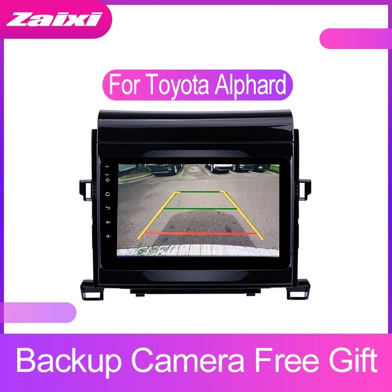 Автомобильная аудиосистема ZaiXi на Android с сенсорным экраном для Toyota Alphard 2007 ~ 2014