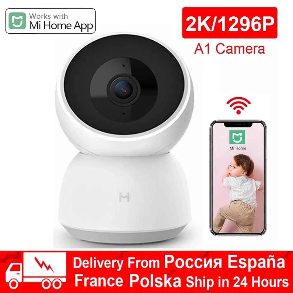 

New Xiaomi Smart Camera 2K A1 1296P 1080P Webcam WiFi Night Vision 360 Angle Video Camera Baby Security Monitor Work For Mi Home