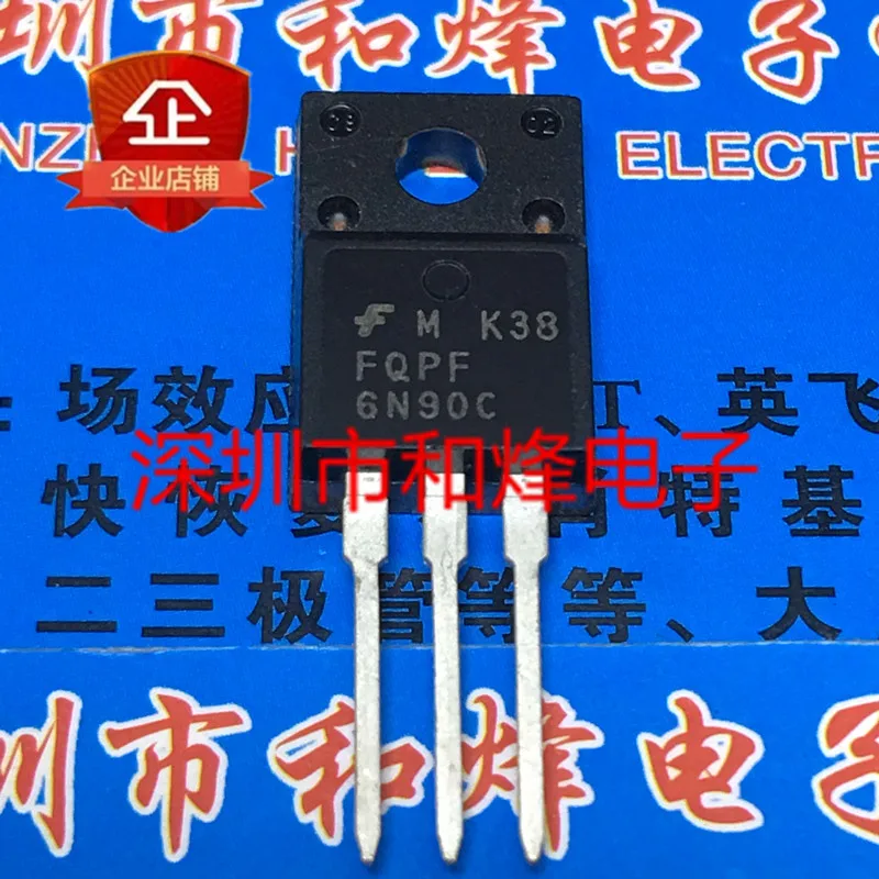 Оригинал 5 шт./FQPF6N90C TO 220F 900V 6A|Транзисторы| |