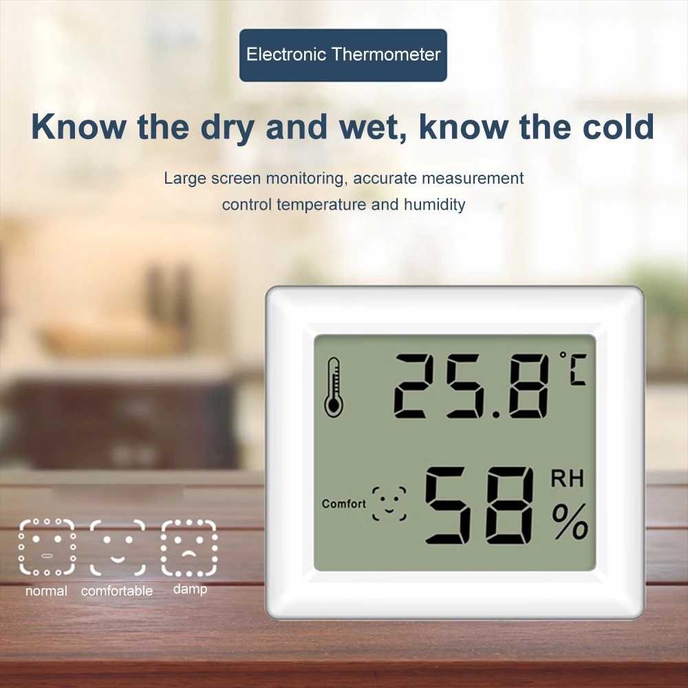 2 in 1 digital thermometer hygrometer mini lcd indoor electronic humidity meter temperature sensor gauge home weather station free global shipping