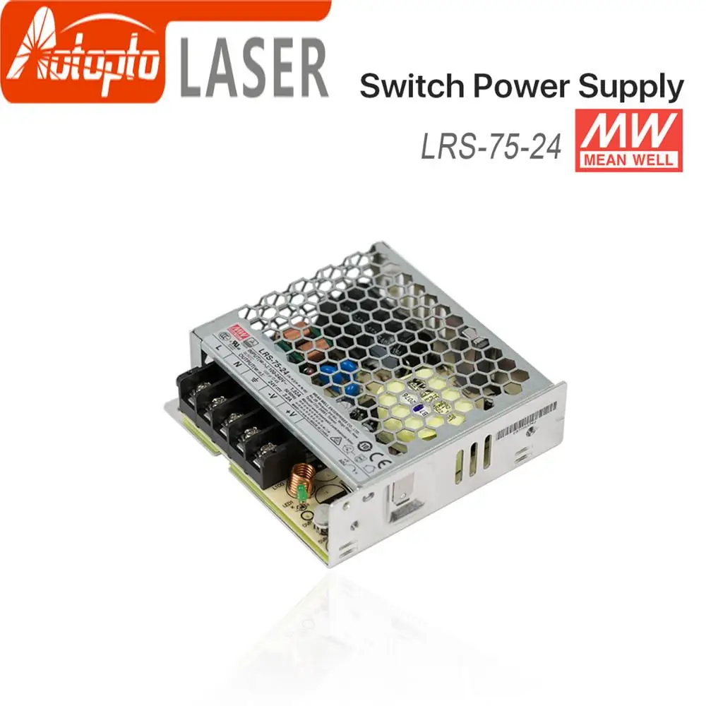 Meanwell LRS-75 импульсный источник питания переключатель питания 5 в 12 В 15 в 24 в 36 в 48 в 75 Вт MW тайваньский бренд для лазерного Contro