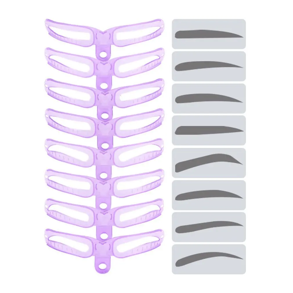 Портативный Трафарет для формирования бровей 8 видов направляющий трафарет