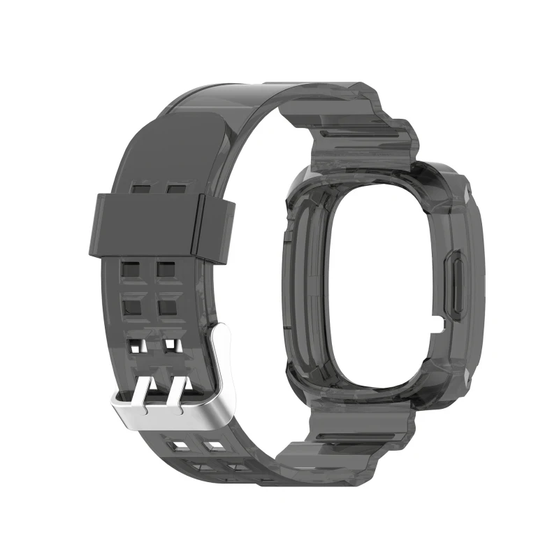 smart watch strap for fitbit versa3 wearable device accessories smart watch case transparent protective tpu watchband case free global shipping