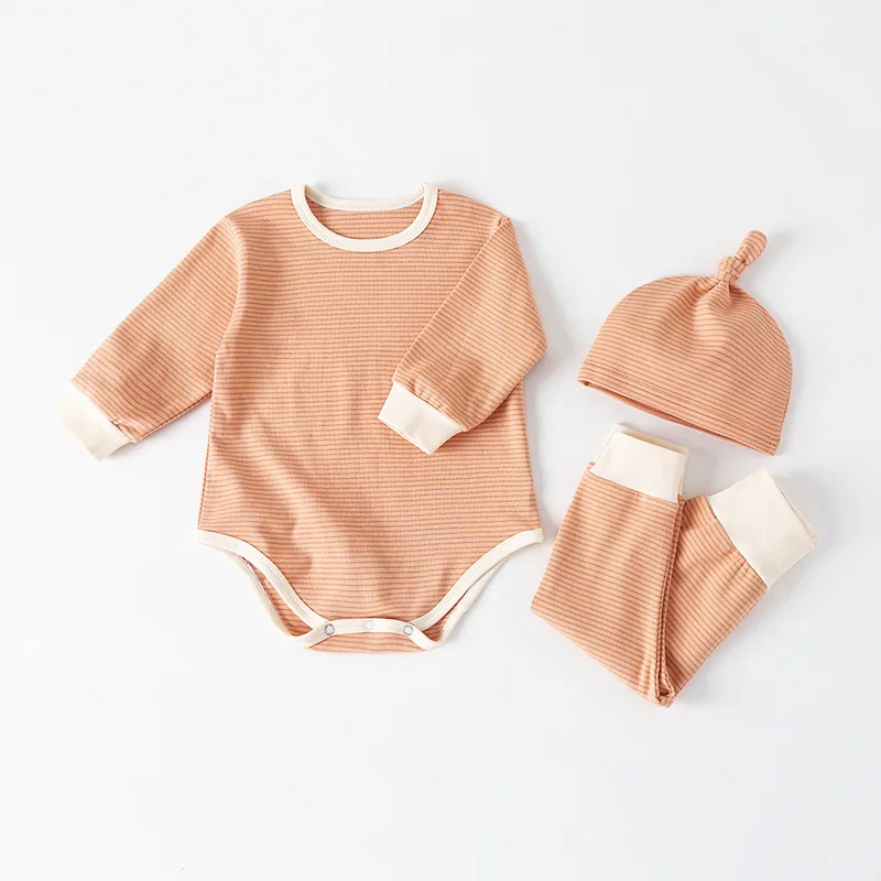 

Winter Baby Pajamas Newborn Baby Clothes Set 3pcs Winter Clothes for Baby Girls Cotton Jumpsuit Children Pants Infant Pajamas