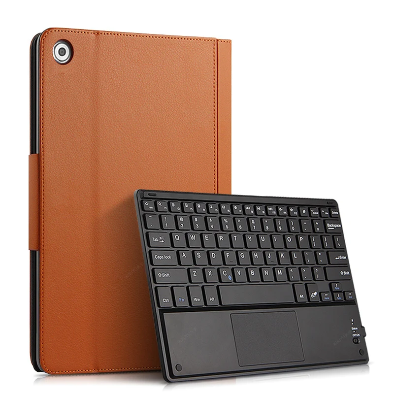 

For Lenovo Tab M10 FHD Plus 10.3 2gen TB-X606F X606X Case PU Leather stand Magnetic cover with Wireless Bluetooth Touch keyboard