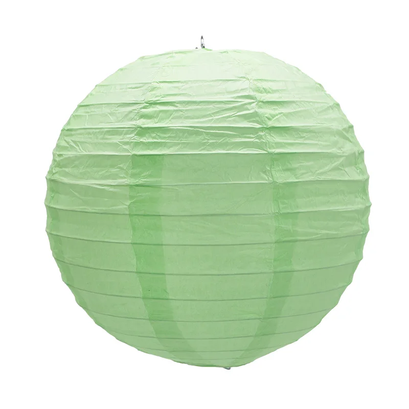 PL18 Mint green 1 шт. Круглый Китайский бумажный фонарь на день рождения, свадьбу, вечеринку, украшения, подарок, сделай сам, лампион, подвесной фонарь-шар вечерние принадлежности - Цвет: PL18 Mint green