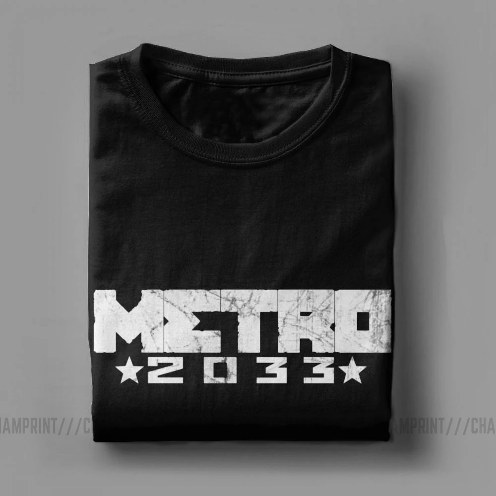 Мужские футболки 2033 Metro Exodus футболка с газовой маской для токсичных игр новинка