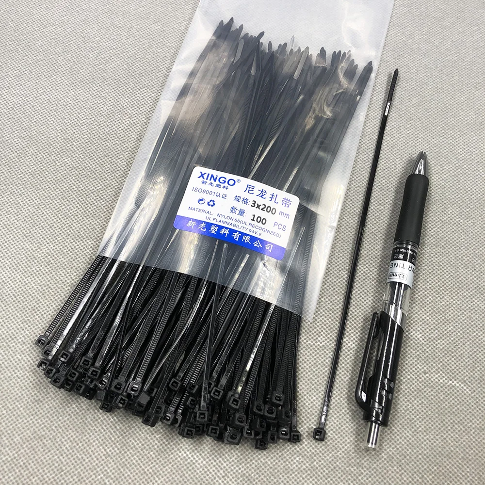 100 шт. 3x200 ширина 2 5 мм самоблокирующиеся белые черные красные синие желтые