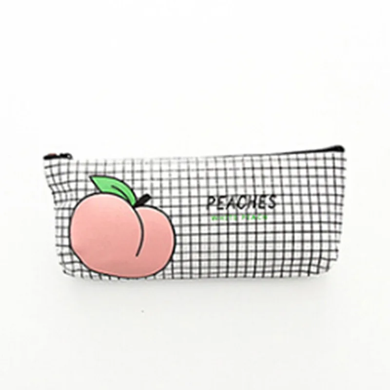 peach plaid style 3 Круглая косметичка с 3D принтом, мандала, цветы, косметичка, дорожная косметичка для хранения, женская косметичка, органайзер для туалетных принадлежностей, моющаяся сумочка - Цвет: peach plaid style 3