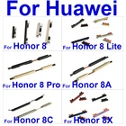 Боковые кнопки питания для Huawei Honor 8 Pro 8 Lite 8A 8C 8X, кнопки управления звуком вклвыкл, запасные части для ремонта