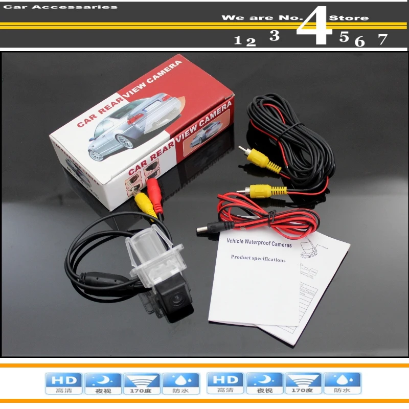 

High Quality Rear View Back Up Camera For Mercedes Benz GL G Class MB X166 Car Camera For PAL / NTSC To TG Tuning / CCD + RCA