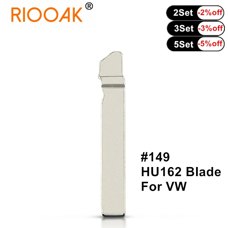 

5pcs Remote Key Blade Universal Uncut Flip Blank HU162 HU162T #149 For VW Golf 7 Sportsvan Replacement Key Blade