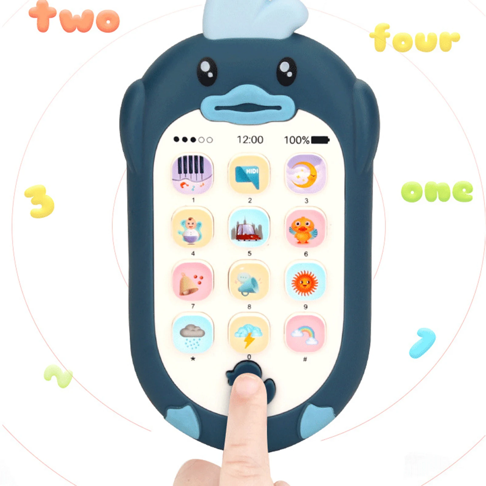 

Baby Gutta-percha Toy Music Mobile Phone Baby Toys Early Educational Learning Machine Kids Gifts Telephone Music Sound